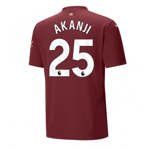 Pánský Fotbalový dres Manchester City Manuel Akanji #25 2024-25 Třetí Krátký Rukáv